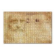 Cakapuzzle Leonardo Da Vinci ve Vitruvius Adamı 120 Parça Ahşap Puzzle