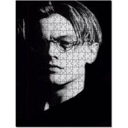 Cakapuzzle Leonardo Di Caprio Gözlüklü Portre Karanlık Mdf 255 Parça Puzzle