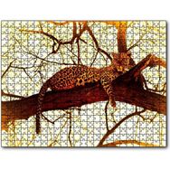 Cakapuzzle Leopar Ağaçta Dinleniyor Mdf 1000 Parça Puzzle