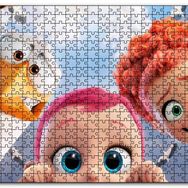 Cakapuzzle Leylek Animasyonundan Üç Karekter Görseli Mdf 120 Parça Puzzle