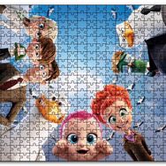 Cakapuzzle Leylekler Animasyon Filmi Karekterleri Mdf 120 Parça Puzzle