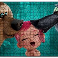 Cakapuzzle Leylekler Filmi Kurt Ayı ve Bebek Mdf 120 Parça Puzzle