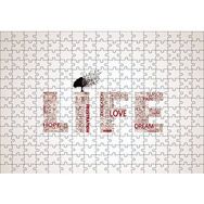 Cakapuzzle Life Words Minimalism 120 Parça Ahşap Puzzle