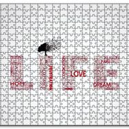 Cakapuzzle Life Words Minimalism Ahşap 1000 Parça Puzzle