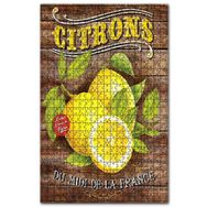 Cakapuzzle Limon Reklamı Ahşap Zeminde Görseli Ahşap 500 Parça Puzzle