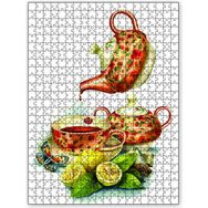 Cakapuzzle Limonlu Çay Servisi Ahşap 255 Parça Puzzle
