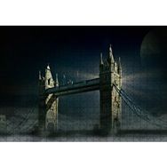 Cakapuzzle Londra Tower Bridge Gece Manzarası 120 Parça Ahşap Puzzle