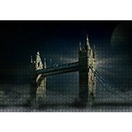 Cakapuzzle Londra Tower Bridge Gece Manzarası Mdf 1000 Parça Puzzle