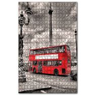 Cakapuzzle Lonra Sembolü Çift Katlı Otobüs Görseli Ahşap 1000 Parça Puzzle