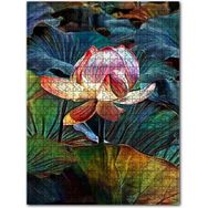 Cakapuzzle Lotus Çiçeği ve Dev Yaprakları 120 Parça Puzzle