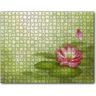 Cakapuzzle Lotus Çiçeği Ve Yeşil Zemin 120 Parça Puzzle