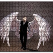 Cakapuzzle Lucifer ve Ak Kanatları Dijital Çizim Mdf 500 Parça Puzzle