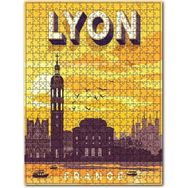 Cakapuzzle Lyon Şehri Afişi Görseli 120 Parça Puzzle