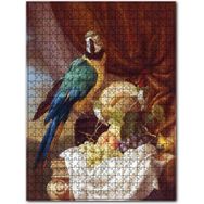 Cakapuzzle Macaw Papağanı ve Taze Meyveler Ahşap 1000 Parça Puzzle