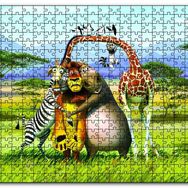 Cakapuzzle Madagascar Çizgi Film Mdf 120 Parça Puzzle