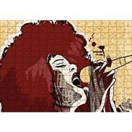 Cakapuzzle Madonna Mikrofonda Çizim 120 Parça Ahşap Puzzle