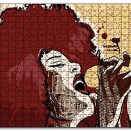 Cakapuzzle Madonna Mikrofonda Çizim Mdf 500 Parça Puzzle