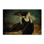 Cakapuzzle Makas Kadın Soyut Resim 120 Parça Puzzle