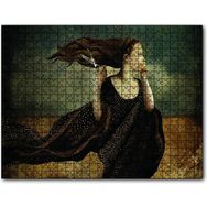 Cakapuzzle Makas Kadın Soyut Resim 255 Parça Puzzle