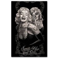 Cakapuzzle Manriy Monroe İçindeki Mutsuz Maske Görseli Ahşap 255 Parça Puzzle