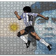 Cakapuzzle Maradona Arjantin Milli Takımı Mdf 120 Parça Puzzle