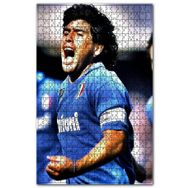 Cakapuzzle Maradona Napoli Takımı Kaptanı Ahşap 255 Parça Puzzle