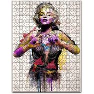 Cakapuzzle Marilyn Monroe Kalp Görseli 120 Parça Puzzle
