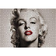 Cakapuzzle Marilyn Monroe Yakın Plan Kırmızı Dudaklar Mdf 1000 Parça Puzzle