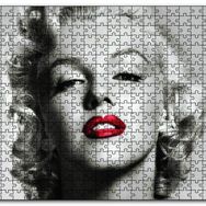 Cakapuzzle Marilyn Monroe Yakın Plan Kırmızı Dudaklar Mdf 120 Parça Puzzle