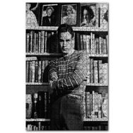 Cakapuzzle Marlon Brando Kitaplık Önünde Ahşap 1000 Parça Puzzle