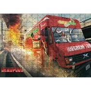 Cakapuzzle Marvel Deadpool ve Kırmızı Minibüs Mdf 255 Parça Puzzle