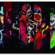 Cakapuzzle Marvel Low Poly Tüm Karakterler Mdf 1000 Parça Puzzle