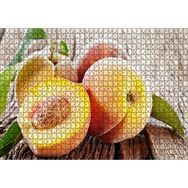 Cakapuzzle Masa Üstünde Şeftali Görseli Mdf 1000 Parça Puzzle