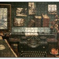 Cakapuzzle Masada Kitaplar Daktilo Tablolar Görseli Mdf 120 Parça Puzzle