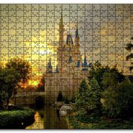 Cakapuzzle Masallar Ülkesi Şatosu ve Günbatımı Mdf 1000 Parça Puzzle