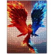 Cakapuzzle Mavi Turuncu Anka Kuşu Alev Saçan 120 Parça Puzzle
