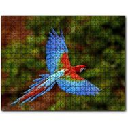 Cakapuzzle Mavi Turuncu Renkli Uçan Papağan 255 Parça Puzzle