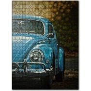 Cakapuzzle Mavi Volkswagen Tosbağa Flu Arkaplan 120 Parça Puzzle