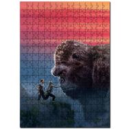 Cakapuzzle Maymun Kral Kong Canavar Kafatası Adası Mdf 255 Parça Puzzle