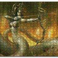 Cakapuzzle Medusa ve Oku Mdf 1000 Parça Puzzle