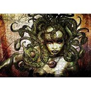 Cakapuzzle Medusa Yılan Saçlı Kadın 120 Parça Ahşap Puzzle