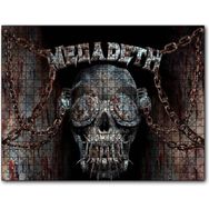 Cakapuzzle Megadeth Deri Maskeli Kurukafa Mdf 1000 Parça Puzzle