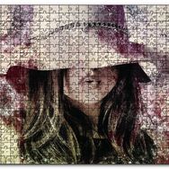 Cakapuzzle Mektup Zemininde Şapkalı Kız Ahşap 1000 Parça Puzzle