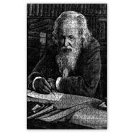 Cakapuzzle Mendeleev Siyah Beyaz Çalışma Ahşap 1000 Parça Puzzle