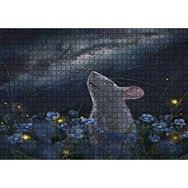 Cakapuzzle Menekşeler, Fare ve Samanyolu 1000 Parça Puzzle