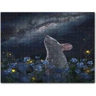Cakapuzzle Menekşeler Fare ve Samanyolu Mdf 120 Parça Puzzle