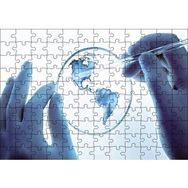 Cakapuzzle Mercekteki Harita 120 Parça Ahşap Puzzle