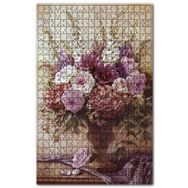 Cakapuzzle Mermer Vazo İçindeki Karışık Çiçekler Ahşap 255 Parça Puzzle