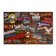 Cakapuzzle Meşhur Rock Grupları 120 Parça Ahşap Puzzle