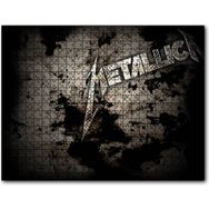Cakapuzzle Metallica Efsanevi Yazı Kirli Arkaplan 255 Parça Puzzle